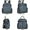 image:imageGenuine Leather Backpack for Women Convertible Design Shoulder Bag Vintage Casual Daypack Knapsack Rucksack Purse CoffeeGray