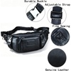 image:imageGenuine Leather Fanny Pack for Men and Women Crossbody Sling Bag Real Leather Waist Bag Hip Purse BrownBlack