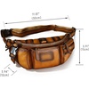 image:imageGenuine Leather Fanny Pack for Men and Women Crossbody Sling Bag Real Leather Waist Bag Hip Purse BrownBrown