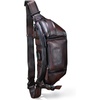 image:imageGenuine Leather Fanny Pack for Men and Women Crossbody Sling Bag Real Leather Waist Bag Hip Purse BrownCoffee