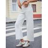 imageBarrel Jeans for Women Trendy Stretchy Mid Waist Wide Leg Cropped Denim Pants Boyfriend Baggy Jeans with PocketsWhite
