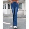 imageBell Bottom Jeans for Women High Waisted Stretch Flare Denim Pants 2024 Y2K Trendy