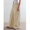 imageLow Rise Striped Pants for Women Pull On Drawstring Boho Wide Leg Jeans Trendy 2025Khaki