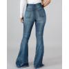 imageVintage Bell Bottoms Flare Jeans for Women 90s High Waist Ripped Distressed Wide Leg High Rise Denim Pants203light Blue