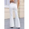 imageVintage Bell Bottoms Flare Jeans for Women 90s High Waist Ripped Distressed Wide Leg High Rise Denim PantsWhite