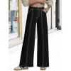imageWomens High Waisted Wide Leg Jeans Trendy Baggy Stretchy HighRise Denim Pants FallBlack