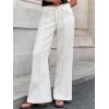 imageWomens High Waisted Wide Leg Jeans Trendy Baggy Stretchy HighRise Denim Pants FallWhite
