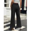 imageWomens High Waisted Wide Leg Jeans Trendy Stretchy Loose Flare Baggy High Rise Denim Pants with PocketBlack