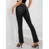 imageWomens Jeans 90s Mid Rise Bootcut High Stretch Boot Cut Denim Pants Pantalones De Mujer201black