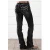 imageWomens Jeans 90s Mid Rise Bootcut High Stretch Boot Cut Denim Pants Pantalones De Mujer201black