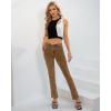 imageWomens Jeans 90s Mid Rise Bootcut High Stretch Boot Cut Denim Pants Pantalones De Mujer201brown