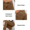 imageWomens Jeans 90s Mid Rise Bootcut High Stretch Boot Cut Denim Pants Pantalones De Mujer201brown
