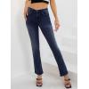 imageWomens Jeans 90s Mid Rise Bootcut High Stretch Boot Cut Denim Pants Pantalones De Mujer201dark Blue