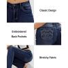 imageWomens Jeans 90s Mid Rise Bootcut High Stretch Boot Cut Denim Pants Pantalones De Mujer201dark Blue