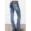 imageWomens Jeans 90s Mid Rise Bootcut High Stretch Boot Cut Denim Pants Pantalones De Mujer201mid Blue
