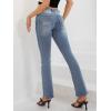 imageWomens Jeans 90s Mid Rise Bootcut High Stretch Boot Cut Denim Pants Pantalones De Mujer201mid Blue
