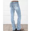 imageWomens Jeans 90s Mid Rise Bootcut High Stretch Boot Cut Denim Pants Pantalones De Mujer201skyblue