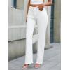 imageWomens Jeans 90s Mid Rise Bootcut High Stretch Boot Cut Denim Pants Pantalones De Mujer201white