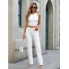imageWomens Jeans 90s Mid Rise Bootcut High Stretch Boot Cut Denim Pants Pantalones De Mujer201white