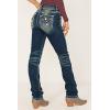 imageWomens Jeans 90s Mid Rise Bootcut High Stretch Boot Cut Denim Pants Pantalones De Mujer205cyan Blue
