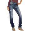 imageWomens Jeans 90s Mid Rise Bootcut High Stretch Boot Cut Denim Pants Pantalones De Mujer205dark Blue