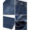 imageWomens Wide Leg Jeans Mid Rise Baggy Boyfriend Stretchy Ankle Vintage Denim Cropped Pants Trendy 2025Dark Blue