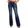 imageWomens Straight Leg Jeans Low Rise Stretchy Skinny Wide Leg Denim Pants Trendy Bootcut Jeans for Women 2025Dark Blue