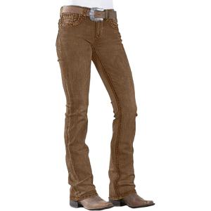 imageWomens Jeans 90s Mid Rise Bootcut High Stretch Boot Cut Denim Pants Pantalones De Mujer201brown