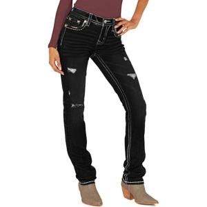 imageWomens Jeans 90s Mid Rise Bootcut High Stretch Boot Cut Denim Pants Pantalones De Mujer205black