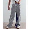 image:imagePEIHOT Low Rise Striped Pants for Women Pull On Drawstring Boho Wide Leg Jeans Trendy 2026Darkblue