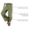 image:imagePEIHOT Low Rise Striped Pants for Women Pull On Drawstring Boho Wide Leg Jeans Trendy 2026Green