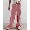 image:imagePEIHOT Low Rise Striped Pants for Women Pull On Drawstring Boho Wide Leg Jeans Trendy 2026Red