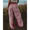 image:imagePEIHOT Low Rise Striped Pants for Women Pull On Drawstring Boho Wide Leg Jeans Trendy 2026Red
