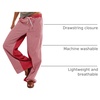 image:imagePEIHOT Low Rise Striped Pants for Women Pull On Drawstring Boho Wide Leg Jeans Trendy 2026Red