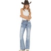 image:imagePEIHOT Vintage Bell Bottoms Flare Jeans for Women 90s High Waist Ripped Distressed Wide Leg High Rise Denim Pants0556light Blue