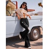 image:imagePEIHOT Vintage Bell Bottoms Flare Jeans for Women 90s High Waist Ripped Distressed Wide Leg High Rise Denim PantsBlack
