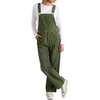 image:imagePEIHOT Womens Casual Wide Leg Denim Overalls Loose Fit Jean Jumpsuits Adjustable Strap Bib Romper FallArmygreen