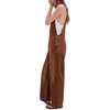 image:imagePEIHOT Womens Casual Wide Leg Denim Overalls Loose Fit Jean Jumpsuits Adjustable Strap Bib Romper FallBrown