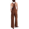 image:imagePEIHOT Womens Casual Wide Leg Denim Overalls Loose Fit Jean Jumpsuits Adjustable Strap Bib Romper FallBrown