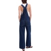 image:imagePEIHOT Womens Casual Wide Leg Denim Overalls Loose Fit Jean Jumpsuits Adjustable Strap Bib Romper FallDarkblue