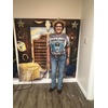 image:imageWomens Mid Rise Bootcut Jeans Western Stretchy Straight Leg Denim PantsMid Blue