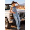 image:imageWomens Mid Rise Bootcut Jeans Western Stretchy Straight Leg Denim PantsSkyblue