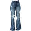 image:imagePEIHOT Vintage Bell Bottoms Flare Jeans for Women 90s High Waist Ripped Distressed Wide Leg High Rise Denim Pants203light Blue