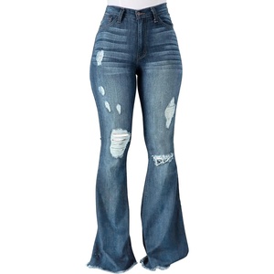 image:imagePEIHOT Vintage Bell Bottoms Flare Jeans for Women 90s High Waist Ripped Distressed Wide Leg High Rise Denim Pants203light Blue