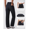image:imageWomens 4Way Stretchy Jeans High Waisted Wide Leg Denim Pants with PocketsMidblack