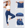 image:imageWomens High Waisted Strethchy Jeans Pull On Capris Jeggings with PocketsLightblue