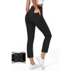 image:imageWomens High Waisted Strethchy Jeans Pull On Capris Jeggings with PocketsMidblack