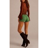 image:imageWomens Suede Mid Rise Micro Shorts Country Concert Outfits 2026 Summer