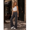 image:imageWomens Super Stretchy Jeans High Waisted Flared Denim Jegging with PocketsGrey