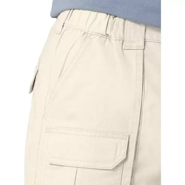 Lee Mens Side Elastic 75quot Cargo ShortCity Beige